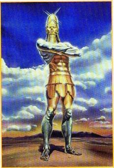 Depiction of the great statue Nebuchadnezzar saw in his dream.